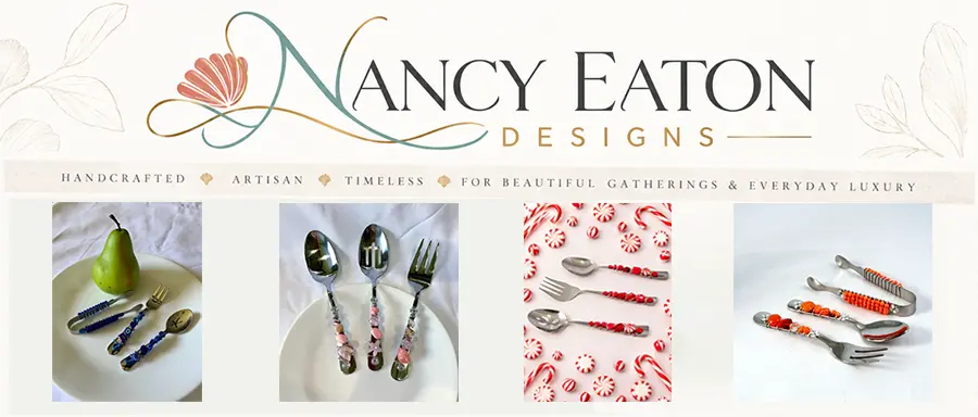 Nancy Eaton Designs Beaded Serving Utensils Banner
