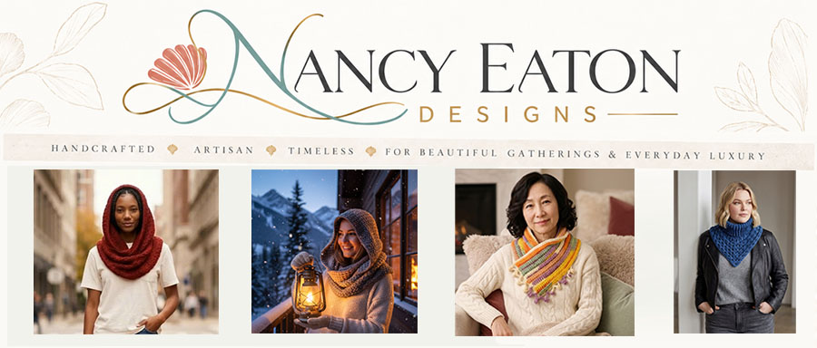 Nancy Eaton Designs Crochet Scarves and Cowls Banner
