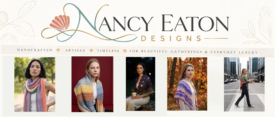 Nancy Eaton Designs Crochet Wraps and Shawls Banner
