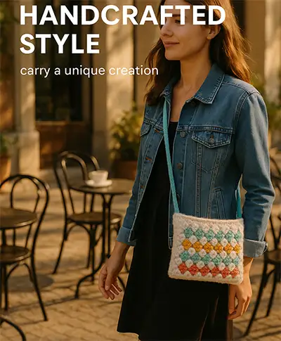 Nancy Eaton Designs Handcrafted Crochet Handbag Style